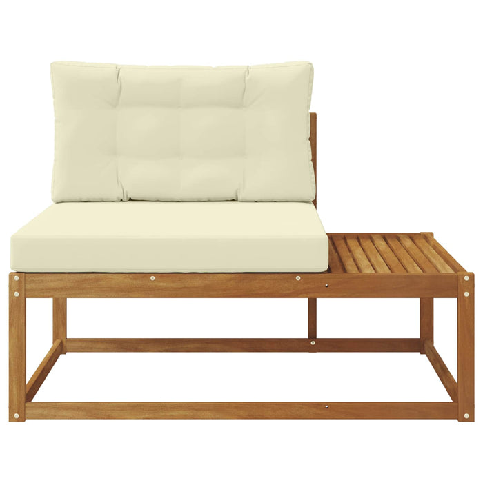 Canapea de colț cu pernă Natural și Crem 115 x 83 x 73 cm - WALTI WALTI