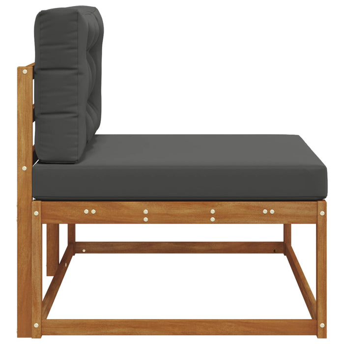 Canapea de colț cu pernă Natural și Antracit 115 x 83 x 73 cm - WALTI WALTI