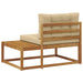 Canapea de colț cu pernă Natural și Bej 115 x 83 x 73 cm - WALTI WALTI