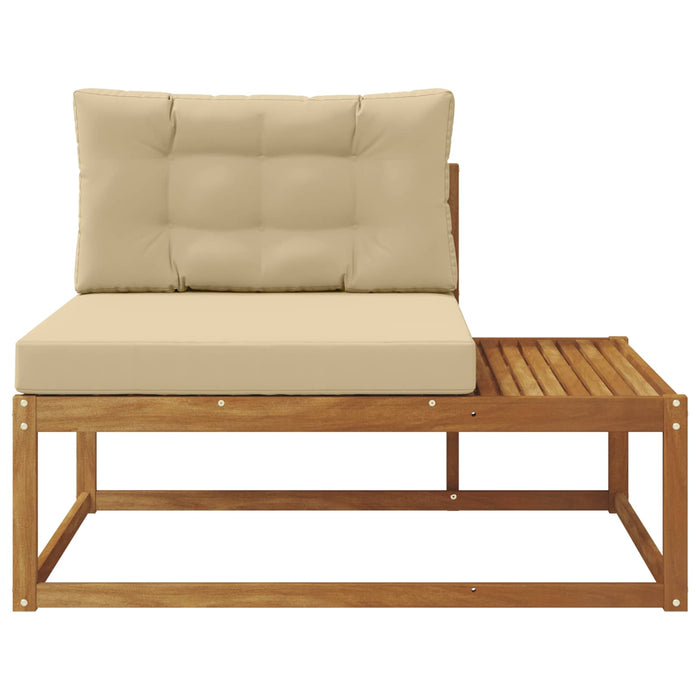 Canapea de colț cu pernă Natural și Bej 115 x 83 x 73 cm - WALTI WALTI