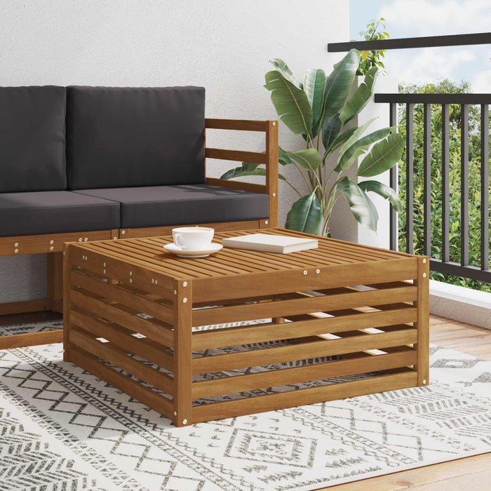 Masă de exterior Lemn Solid de Acacia natural 79 x 79 x 37 cm - WALTI WALTI