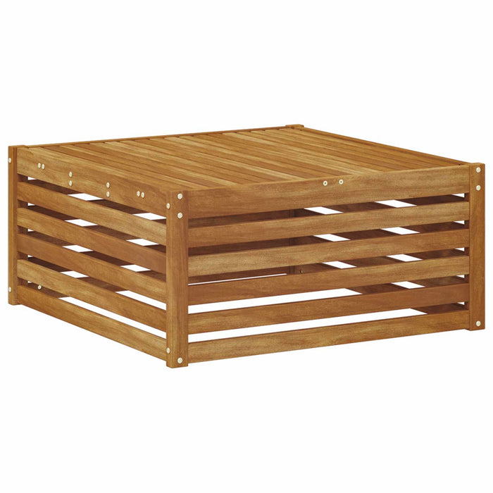 Masă de exterior Lemn Solid de Acacia natural 79 x 79 x 37 cm - WALTI WALTI