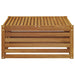 Masă de exterior Lemn Solid de Acacia natural 79 x 79 x 37 cm - WALTI WALTI