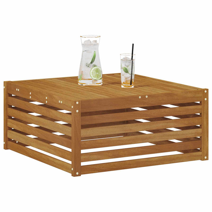Masă de exterior Lemn Solid de Acacia natural 79 x 79 x 37 cm - WALTI WALTI