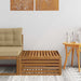 Taburet pentru exterior natural 79 x 79 x 37 cm - WALTI WALTI
