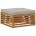 taburet Lemn Solid de Acacia Gri natural și deschis - WALTI WALTI