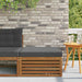 taburet Lemn Solid de Acacia Natural și Antracit - WALTI WALTI
