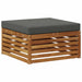 taburet Lemn Solid de Acacia Natural și Antracit - WALTI WALTI