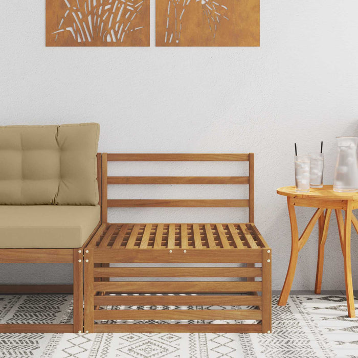 Sofa de mijloc Lemn Solid de Acacia natural 79 x 83 x 73 cm - WALTI WALTI