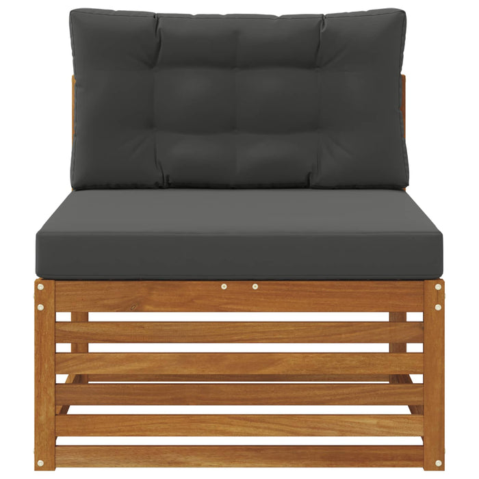 canapea de mijloc Lemn Solid de Acacia Natural și Antracit - WALTI WALTI