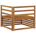 Canapea colțar Lemn Solid de Acacia natural 83 x 83 x 73 cm - WALTI WALTI
