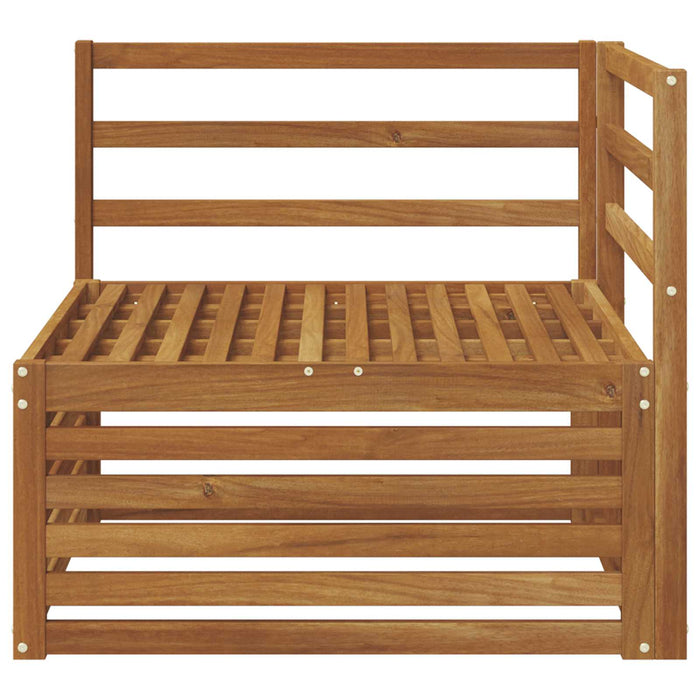 Canapea colțar Lemn Solid de Acacia natural 83 x 83 x 73 cm - WALTI WALTI