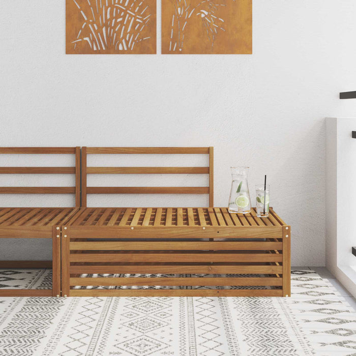 Canapea de exterior cu braț final natural 115 x 83 x 73 cm - WALTI WALTI
