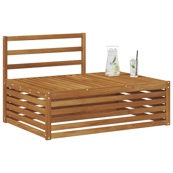 Canapea de exterior cu braț final natural 115 x 83 x 73 cm - WALTI WALTI