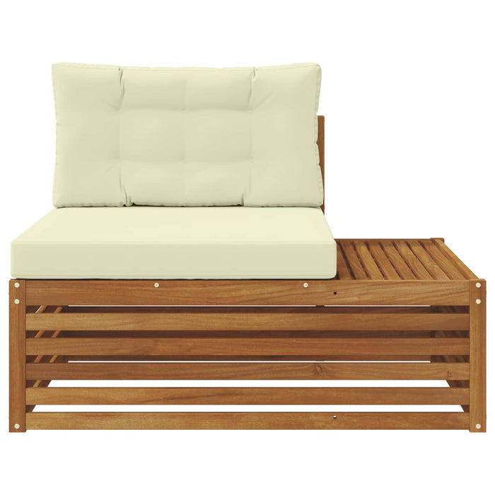 Canapea de colț cu pernă Natural și Crem 115 x 83 x 73 cm - WALTI WALTI