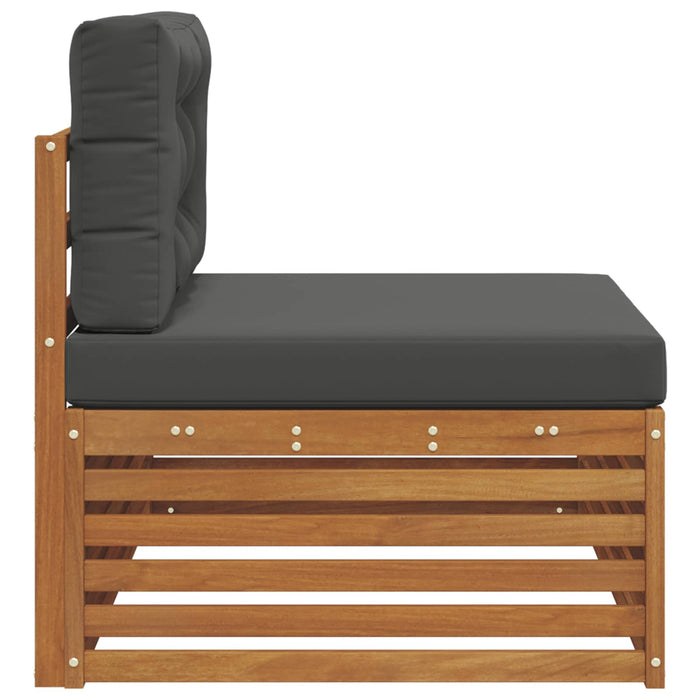 Canapea de colț cu pernă Natural și Antracit 115 x 83 x 73 cm - WALTI WALTI