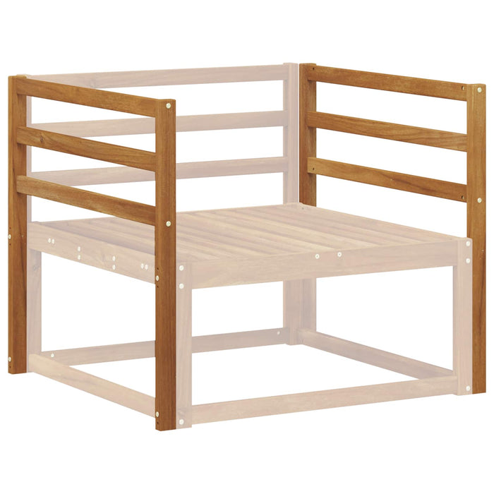 Brat 2 pcs natural 79 x 4 x 73 cm Lemn Solid de Acacia WALTI