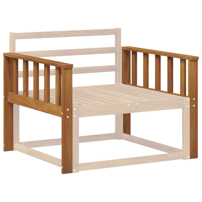 Brat 2 buc. natural 80 x 6 x 61 cm Lemn Solid de Acacia WALTI