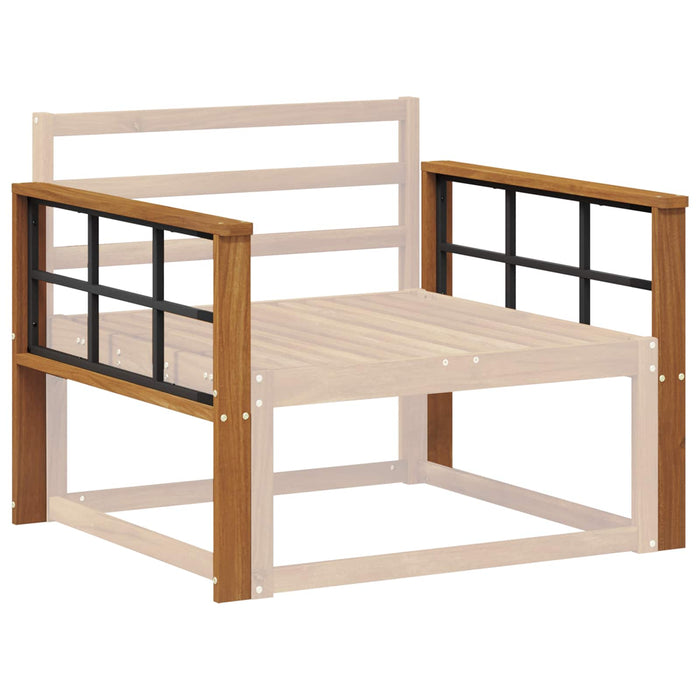 Brat 2 buc. natural 78,5 x 6 x 61 cm Lemn Solid de Acacia WALTI