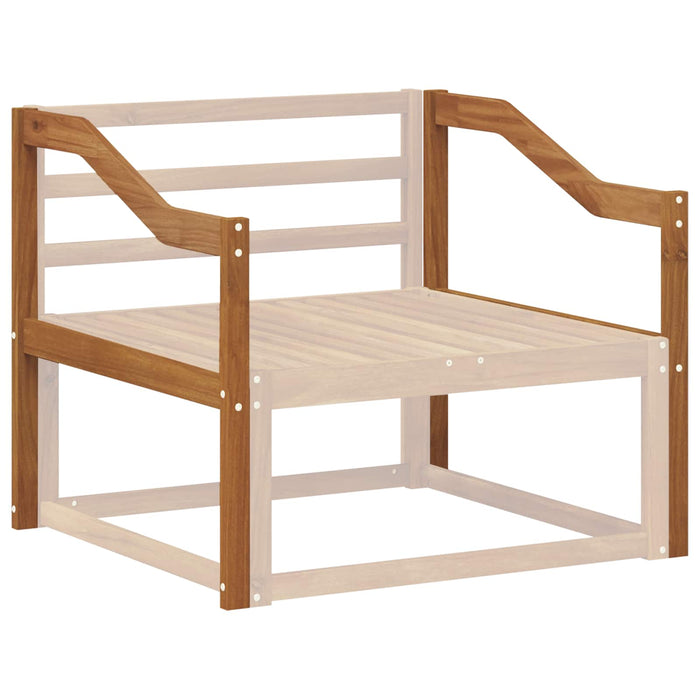 Brat 2 buc. natural 79 x 4 x 73 cm Lemn Solid de Acacia WALTI