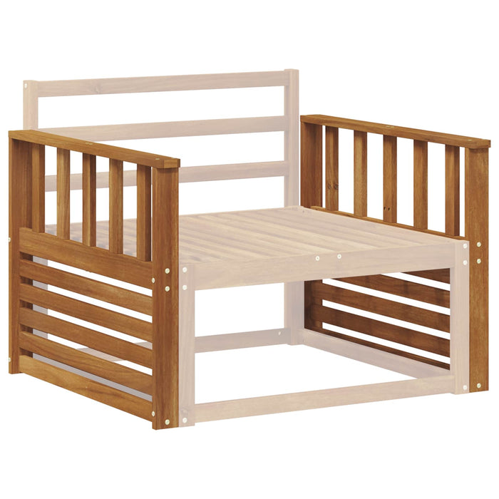 Brat 2 buc. natural 80 x 6 x 61 cm Lemn Solid de Acacia WALTI