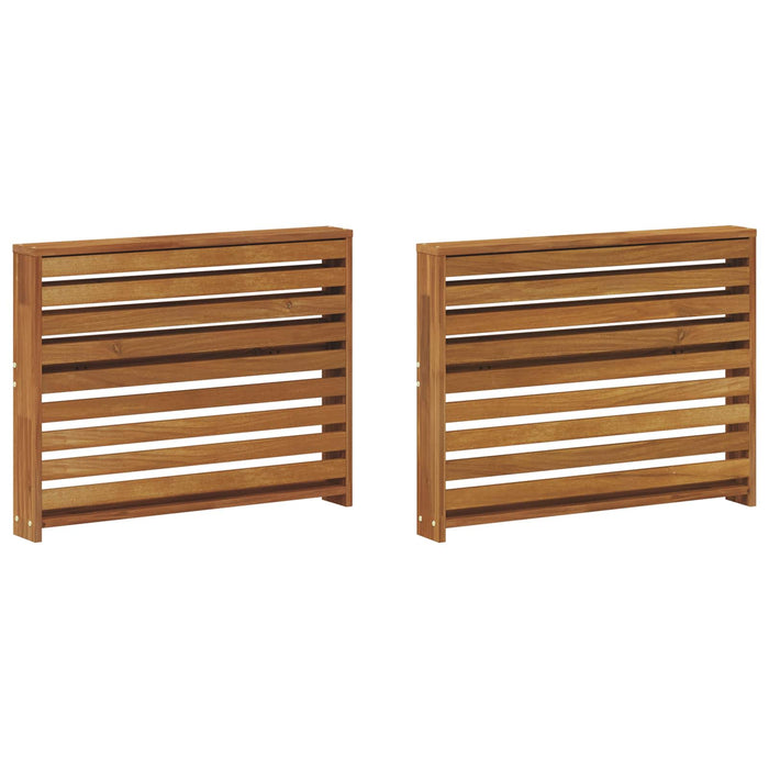 Brat 2 buc. natural 78,5 x 10 x 61 cm Lemn Solid de Acacia WALTI