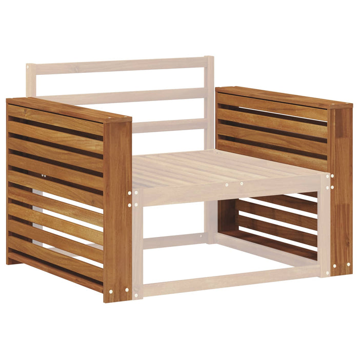 Brat 2 buc. natural 78,5 x 10 x 61 cm Lemn Solid de Acacia WALTI