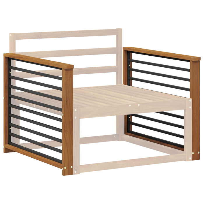 Brat 2 buc. natural 80 x 6 x 61 cm Lemn Solid de Acacia WALTI