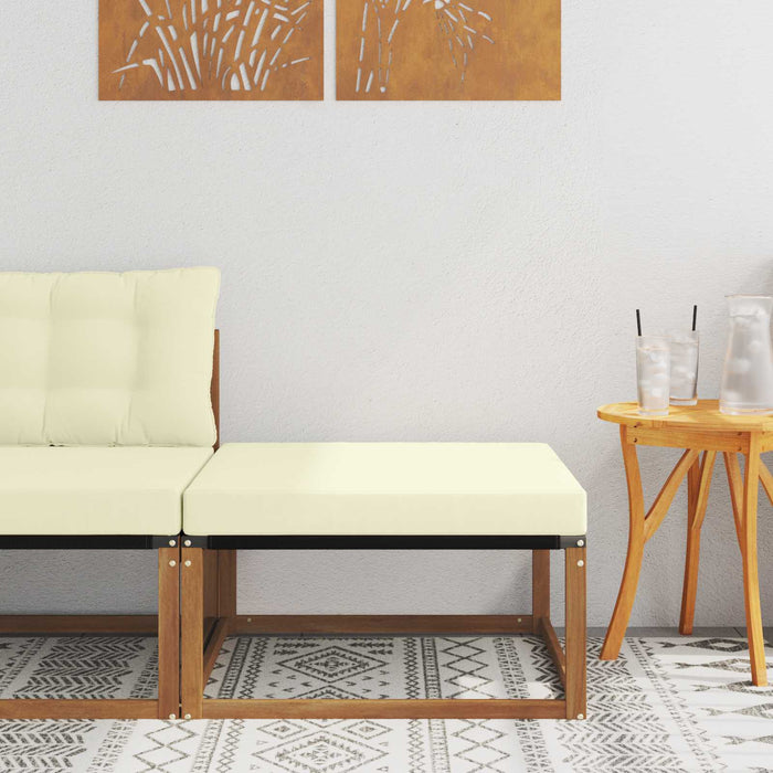 taburet Lemn Solid de Acacia natural - WALTI WALTI