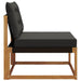 canapea de mijloc Lemn Solid de Acacia natural - WALTI WALTI