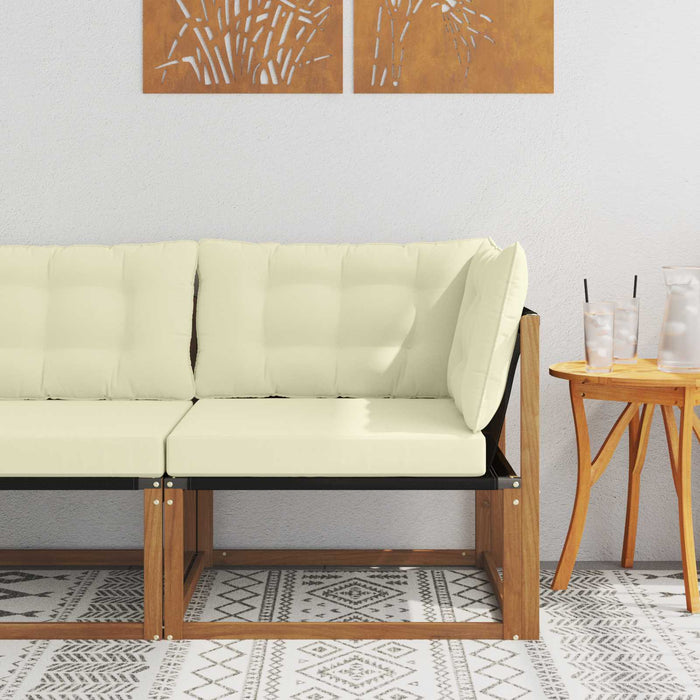 Canapea colțar Lemn Solid de Acacia natural - WALTI WALTI