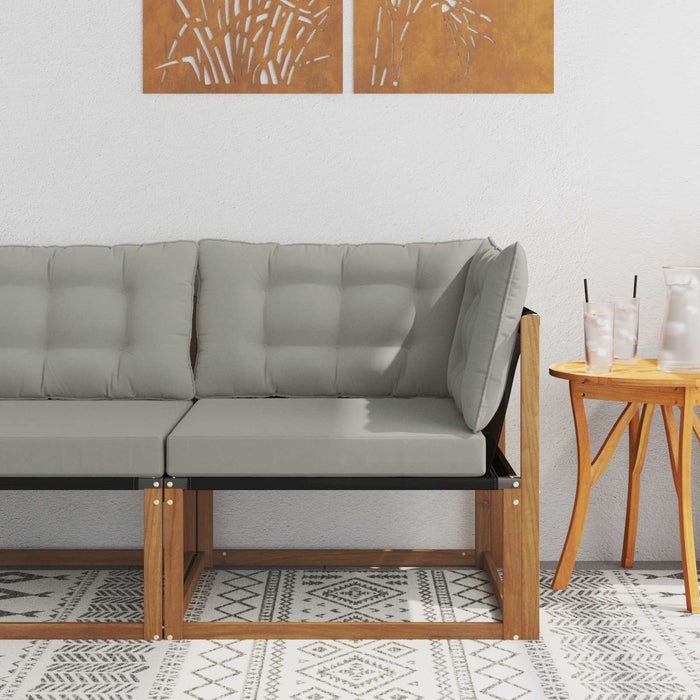 Canapea colțar Lemn Solid de Acacia natural - WALTI WALTI