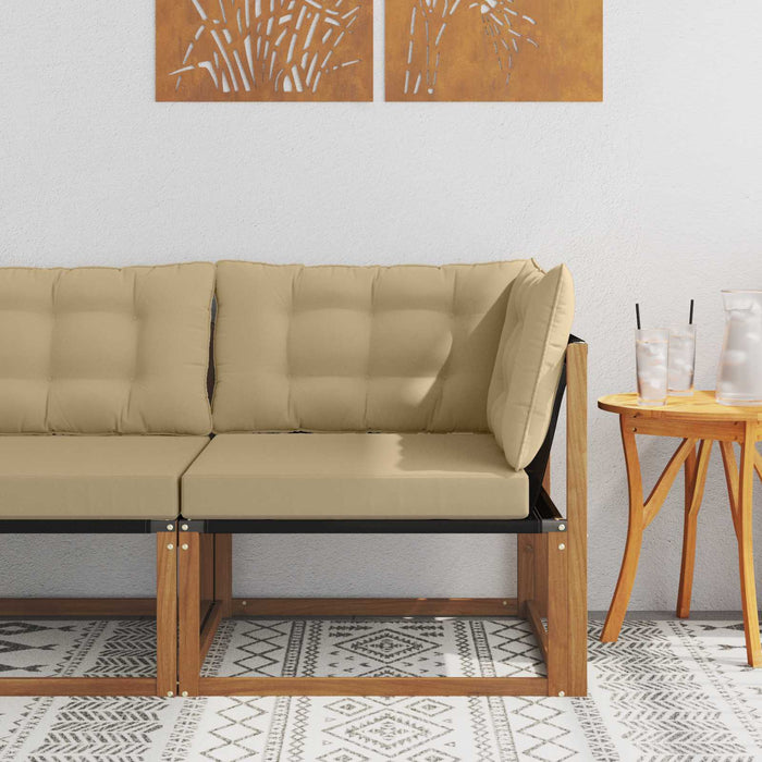 Canapea colțar Lemn Solid de Acacia natural - WALTI WALTI