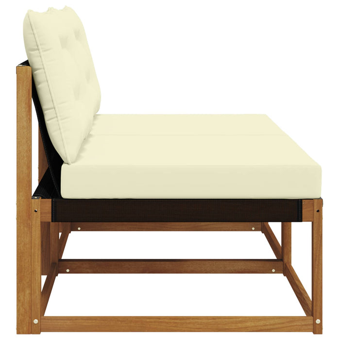 2 Bucată canapea de mijloc Lemn Solid de Acacia natural - WALTI WALTI