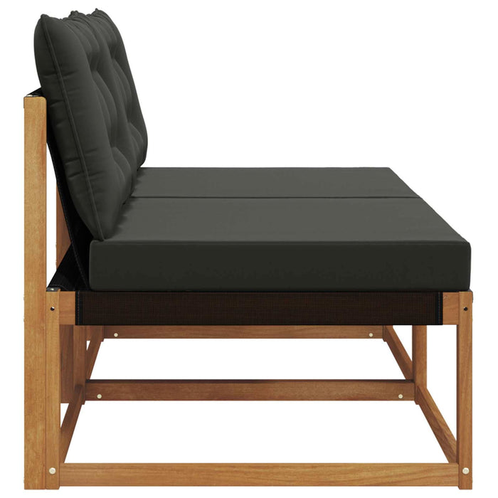 2 Bucată canapea de mijloc Lemn Solid de Acacia natural - WALTI WALTI