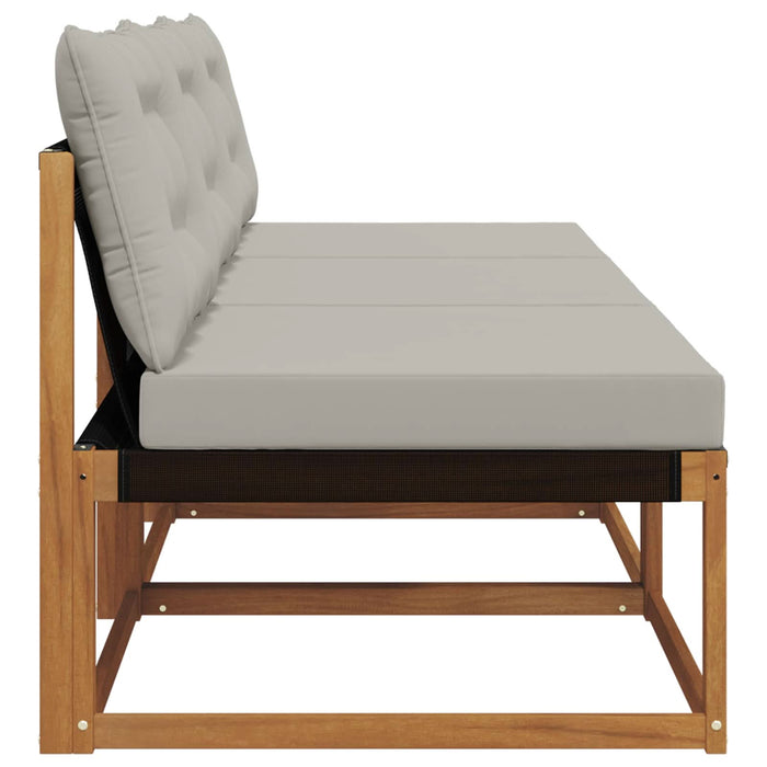 3 Bucată canapea de mijloc Lemn Solid de Acacia natural - WALTI WALTI