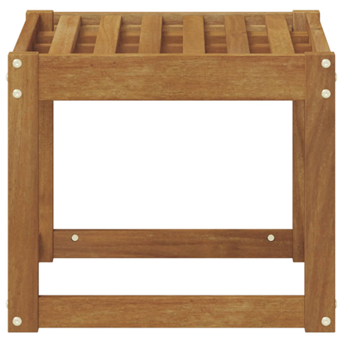 Bancă de taburet natural 43 x 43 x 37 cm Lemn Solid de Acacia - WALTI WALTI