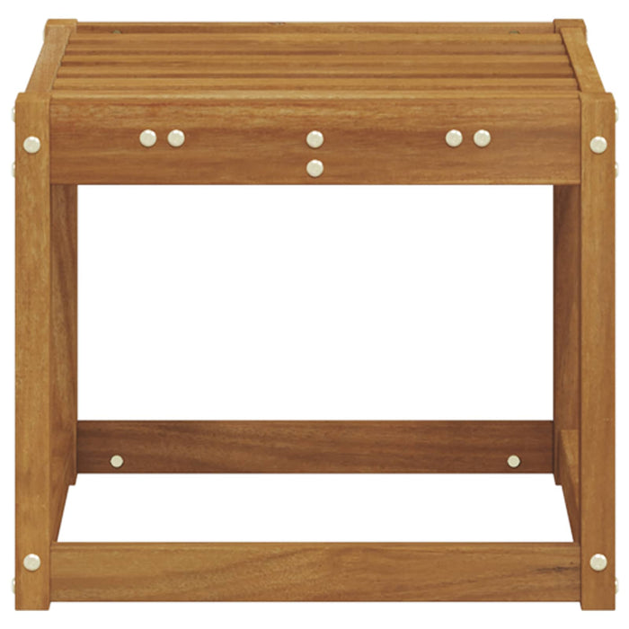Bancă de taburet natural 43 x 43 x 37 cm Lemn Solid de Acacia - WALTI WALTI