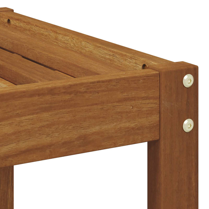 Bancă de exterior natural 79 x 43 x 37 cm Lemn Solid de Acacia - WALTI WALTI