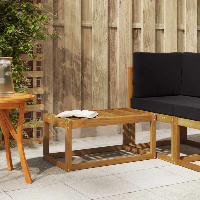 Bancă de exterior natural 79 x 43 x 37 cm Lemn Solid de Acacia - WALTI WALTI