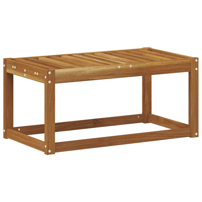 Bancă de exterior natural 79 x 43 x 37 cm Lemn Solid de Acacia - WALTI WALTI