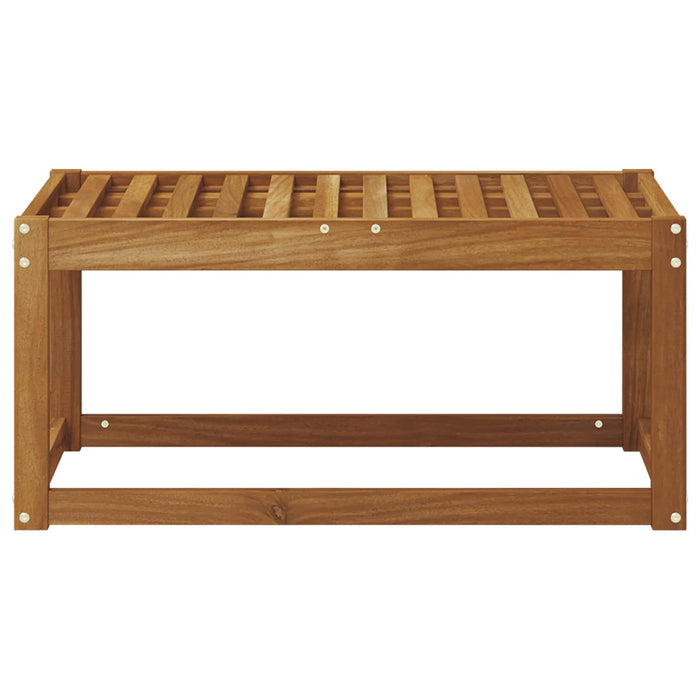 Bancă de exterior natural 79 x 43 x 37 cm Lemn Solid de Acacia - WALTI WALTI