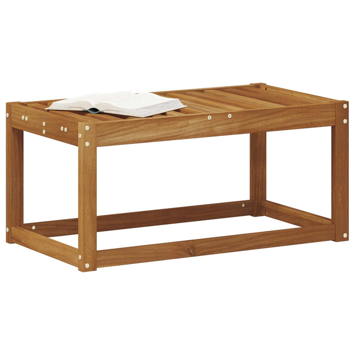 Bancă de exterior natural 79 x 43 x 37 cm Lemn Solid de Acacia - WALTI WALTI