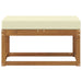 Bancă Natural și Crem 79 x 43 x 37 cm Lemn Solid de Acacia - WALTI WALTI