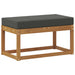 Bancă de exterior Lemn Solid de Acacia natural - WALTI WALTI