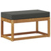 Bancă de exterior Lemn Solid de Acacia natural - WALTI WALTI