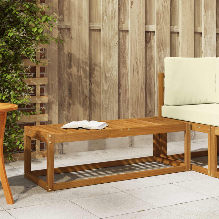 Bancă de exterior natural 115 x 43 x 37 cm Lemn Solid de Acacia - WALTI WALTI