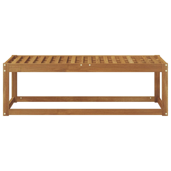 Bancă de exterior natural 115 x 43 x 37 cm Lemn Solid de Acacia - WALTI WALTI