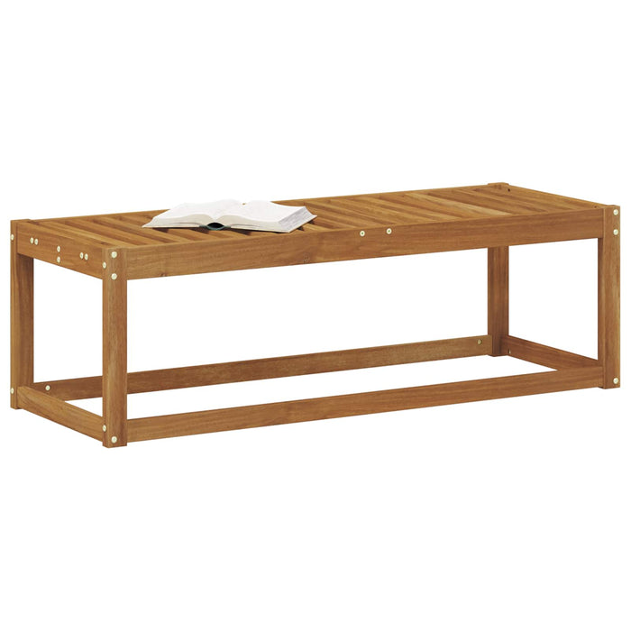 Bancă de exterior natural 115 x 43 x 37 cm Lemn Solid de Acacia - WALTI WALTI