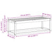 Bancă de exterior natural 115 x 43 x 37 cm Lemn Solid de Acacia - WALTI WALTI